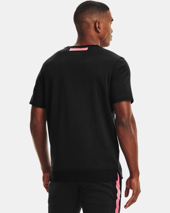 Camiseta de manga corta UA Rival Terry AMP para hombre, Black, pdpMainDesktop image number 1